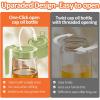 imageYARRAMATE 16oz470ml Easy Refillable Oil Sprayer for Cooking 2 in 1 Oil Dispenser for Kitchen and Oil Sprayer Bottle FoodGrade Glass Oil Mister with Simple Open Design Air FryerBBQ Creamy WhiteGreen