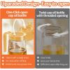 imageYARRAMATE 16oz470ml Easy Refillable Oil Sprayer for Cooking 2 in 1 Oil Dispenser for Kitchen and Oil Sprayer Bottle FoodGrade Glass Oil Mister with Simple Open Design Air FryerBBQ Creamy WhiteOrange