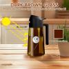imageYARRAMATE 16oz470ml Light Blocking Oil Sprayer for Cooking with Stickers FoodGrade 2 in 1 Olive Oil Dispenser Bottle for Kitchen Premium Dark Amber Glass Oil Bottle for Air Fryer BBQ Black01Black