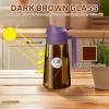 imageYARRAMATE 16oz470ml Light Blocking Oil Sprayer for Cooking with Stickers FoodGrade 2 in 1 Olive Oil Dispenser Bottle for Kitchen Premium Dark Amber Glass Oil Bottle for Air Fryer BBQ Black06Purple