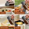 imageYARRAMATE 16oz470ml Light Blocking Oil Sprayer for Cooking with Stickers FoodGrade 2 in 1 Olive Oil Dispenser Bottle for Kitchen Premium Dark Amber Glass Oil Bottle for Air Fryer BBQ Black10Grey