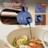 imageYARRAMATE 16oz470ml Light Blocking Oil Sprayer for Cooking with Stickers FoodGrade 2 in 1 Olive Oil Dispenser Bottle for Kitchen Premium Dark Amber Glass Oil Bottle for Air Fryer BBQ Black09Navy