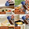 imageYARRAMATE 16oz470ml Light Blocking Oil Sprayer for Cooking with Stickers FoodGrade 2 in 1 Olive Oil Dispenser Bottle for Kitchen Premium Dark Amber Glass Oil Bottle for Air Fryer BBQ Black09Navy