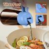imageYARRAMATE 16oz470ml Light Blocking Oil Sprayer for Cooking with Stickers FoodGrade 2 in 1 Olive Oil Dispenser Bottle for Kitchen Premium Dark Amber Glass Oil Bottle for Air Fryer BBQ Black05SkyBlue