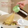 imageYARRAMATE 16oz470ml Light Blocking Oil Sprayer for Cooking with Stickers FoodGrade 2 in 1 Olive Oil Dispenser Bottle for Kitchen Premium Dark Amber Glass Oil Bottle for Air Fryer BBQ Black03Green