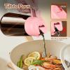 imageYARRAMATE 16oz470ml Light Blocking Oil Sprayer for Cooking with Stickers FoodGrade 2 in 1 Olive Oil Dispenser Bottle for Kitchen Premium Dark Amber Glass Oil Bottle for Air Fryer BBQ Black07Pink