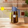 imageYARRAMATE 16oz470ml Light Blocking Oil Sprayer for Cooking with Stickers FoodGrade 2 in 1 Olive Oil Dispenser Bottle for Kitchen Premium Dark Amber Glass Oil Bottle for Air Fryer BBQ Black05SkyBlue