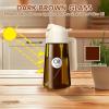 imageYARRAMATE 16oz470ml Light Blocking Oil Sprayer for Cooking with Stickers FoodGrade 2 in 1 Olive Oil Dispenser Bottle for Kitchen Premium Dark Amber Glass Oil Bottle for Air Fryer BBQ Black02White