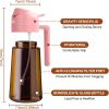 imageYARRAMATE 16oz470ml Light Blocking Oil Sprayer for Cooking with Stickers FoodGrade 2 in 1 Olive Oil Dispenser Bottle for Kitchen Premium Dark Amber Glass Oil Bottle for Air Fryer BBQ Black07Pink
