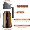 imageYARRAMATE 16oz470ml Light Blocking Oil Sprayer for Cooking with Stickers FoodGrade 2 in 1 Olive Oil Dispenser Bottle for Kitchen Premium Dark Amber Glass Oil Bottle for Air Fryer BBQ Black10Grey
