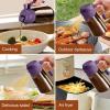 imageYARRAMATE 16oz470ml Light Blocking Oil Sprayer for Cooking with Stickers FoodGrade 2 in 1 Olive Oil Dispenser Bottle for Kitchen Premium Dark Amber Glass Oil Bottle for Air Fryer BBQ Black06Purple