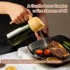 imageYARRAMATE 16oz470ml LightBlocking Dark Oil Sprayer for Cooking 2 in 1 Olive Oil Dispenser Bottle for Kitchen Premium Dark Green Glass Oil Bottle FoodGrade Oil Mister for Air Fryer BBQ White04Orange