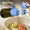 imageYARRAMATE 16oz470ml LightBlocking Dark Oil Sprayer for Cooking 2 in 1 Olive Oil Dispenser Bottle for Kitchen Premium Dark Green Glass Oil Bottle FoodGrade Oil Mister for Air Fryer BBQ White08SkyBlue