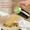 imageYARRAMATE 16oz470ml LightBlocking Dark Oil Sprayer for Cooking 2 in 1 Olive Oil Dispenser Bottle for Kitchen Premium Dark Green Glass Oil Bottle FoodGrade Oil Mister for Air Fryer BBQ White172Pcs GreenWhite