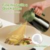 imageYARRAMATE 16oz470ml LightBlocking Dark Oil Sprayer for Cooking 2 in 1 Olive Oil Dispenser Bottle for Kitchen Premium Dark Green Glass Oil Bottle FoodGrade Oil Mister for Air Fryer BBQ White152Pcs BlackOliveGreen