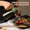 imageYARRAMATE 16oz470ml LightBlocking Dark Oil Sprayer for Cooking 2 in 1 Olive Oil Dispenser Bottle for Kitchen Premium Dark Green Glass Oil Bottle FoodGrade Oil Mister for Air Fryer BBQ White152Pcs BlackOliveGreen