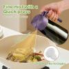 imageYARRAMATE 16oz470ml LightBlocking Dark Oil Sprayer for Cooking 2 in 1 Olive Oil Dispenser Bottle for Kitchen Premium Dark Green Glass Oil Bottle FoodGrade Oil Mister for Air Fryer BBQ White09Purple