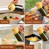 imageYARRAMATE 16oz470ml LightBlocking Dark Oil Sprayer for Cooking 2 in 1 Olive Oil Dispenser Bottle for Kitchen Premium Dark Green Glass Oil Bottle FoodGrade Oil Mister for Air Fryer BBQ White182Pcs OrangeWhite