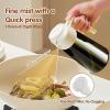 imageYARRAMATE 16oz470ml LightBlocking Dark Oil Sprayer for Cooking 2 in 1 Olive Oil Dispenser Bottle for Kitchen Premium Dark Green Glass Oil Bottle FoodGrade Oil Mister for Air Fryer BBQ White03White