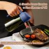 imageYARRAMATE 16oz470ml LightBlocking Dark Oil Sprayer for Cooking 2 in 1 Olive Oil Dispenser Bottle for Kitchen Premium Dark Green Glass Oil Bottle FoodGrade Oil Mister for Air Fryer BBQ White162Pcs BlackNavy