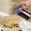 imageYARRAMATE 16oz470ml LightBlocking Dark Oil Sprayer for Cooking 2 in 1 Olive Oil Dispenser Bottle for Kitchen Premium Dark Green Glass Oil Bottle FoodGrade Oil Mister for Air Fryer BBQ White162Pcs BlackNavy