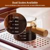 imageYARRAMATE 2 Pack Espresso Shot Cup with Wood Handle Clear Glass with Dual Scale Espresso Shot Glass with Single Spout 34 OZ 100 ML2 Pack DoubleSpout