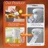imageYARRAMATE 2Pcs 16oz470ml 2 in 1 Oil Sprayer for Cooking with Stickers Foodgrade Glass Oil Spray Bottle Oil Dispenser and Oil Sprayer for Kitchen Salad Frying BBQ White ampampBlack01Creamy White