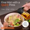 imageYARRAMATE 2Pcs 16oz470ml 2 in 1 Oil Sprayer for Cooking with Stickers Foodgrade Glass Oil Spray Bottle Oil Dispenser and Oil Sprayer for Kitchen Salad Frying BBQ White ampampBlack02Black
