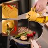 imageYARRAMATE 2Pcs 16oz470ml 2 in 1 Oil Sprayer for Cooking with Stickers Foodgrade Glass Oil Spray Bottle Oil Dispenser and Oil Sprayer for Kitchen Salad Frying BBQ White ampampBlack152Pcs WhiteOrange