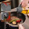 imageYARRAMATE 2Pcs 16oz470ml 2 in 1 Oil Sprayer for Cooking with Stickers Foodgrade Glass Oil Spray Bottle Oil Dispenser and Oil Sprayer for Kitchen Salad Frying BBQ White ampampBlack05Grey