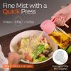 imageYARRAMATE 2Pcs 16oz470ml 2 in 1 Oil Sprayer for Cooking with Stickers Foodgrade Glass Oil Spray Bottle Oil Dispenser and Oil Sprayer for Kitchen Salad Frying BBQ White ampampBlack06Pink