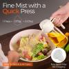 imageYARRAMATE 2Pcs 16oz470ml 2 in 1 Oil Sprayer for Cooking with Stickers Foodgrade Glass Oil Spray Bottle Oil Dispenser and Oil Sprayer for Kitchen Salad Frying BBQ White ampampBlack142Pcs GreenWhite