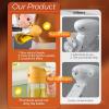 imageYARRAMATE 2Pcs 16oz470ml 2 in 1 Oil Sprayer for Cooking with Stickers Foodgrade Glass Oil Spray Bottle Oil Dispenser and Oil Sprayer for Kitchen Salad Frying BBQ White ampampBlack04Orange