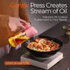 imageYARRAMATE 2Pcs 16oz470ml 2 in 1 Oil Sprayer for Cooking with Stickers Foodgrade Glass Oil Spray Bottle Oil Dispenser and Oil Sprayer for Kitchen Salad Frying BBQ White ampampBlack192Pcs BlackPink