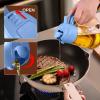 imageYARRAMATE 2Pcs 16oz470ml 2 in 1 Oil Sprayer for Cooking with Stickers Foodgrade Glass Oil Spray Bottle Oil Dispenser and Oil Sprayer for Kitchen Salad Frying BBQ White ampampBlack10SkyBlue