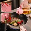 imageYARRAMATE 2Pcs 16oz470ml 2 in 1 Oil Sprayer for Cooking with Stickers Foodgrade Glass Oil Spray Bottle Oil Dispenser and Oil Sprayer for Kitchen Salad Frying BBQ White ampampBlack192Pcs BlackPink