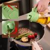 imageYARRAMATE 2Pcs 16oz470ml 2 in 1 Oil Sprayer for Cooking with Stickers Foodgrade Glass Oil Spray Bottle Oil Dispenser and Oil Sprayer for Kitchen Salad Frying BBQ White ampampBlack142Pcs GreenWhite
