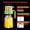imageYARRAMATE 2pcs Mini 68 OZ 200 ML Oil Sprayer for Cooking Premium Oil Spray Bottle for Kitchen Foodgrade Olive Oil Sprayer Portable Oil Mister for Air Fryer Outdoor BBQ and Camping GreyampampGreenGreen