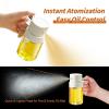 imageYARRAMATE 2pcs Mini 68 OZ 200 ML Oil Sprayer for Cooking Premium Oil Spray Bottle for Kitchen Foodgrade Olive Oil Sprayer Portable Oil Mister for Air Fryer Outdoor BBQ and Camping GreyampampGreen2Pcs GreenWhite