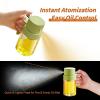 imageYARRAMATE 2pcs Mini 68 OZ 200 ML Oil Sprayer for Cooking Premium Oil Spray Bottle for Kitchen Foodgrade Olive Oil Sprayer Portable Oil Mister for Air Fryer Outdoor BBQ and Camping GreyampampGreenGreen