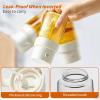 imageYARRAMATE 2pcs Mini 68 OZ 200 ML Oil Sprayer for Cooking Premium Oil Spray Bottle for Kitchen Foodgrade Olive Oil Sprayer Portable Oil Mister for Air Fryer Outdoor BBQ and Camping GreyampampGreen2Pcs GreenWhite