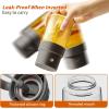imageYARRAMATE 2pcs Mini 68 OZ 200 ML Oil Sprayer for Cooking Premium Oil Spray Bottle for Kitchen Foodgrade Olive Oil Sprayer Portable Oil Mister for Air Fryer Outdoor BBQ and Camping GreyampampGreen2Pcs BlackWhite
