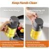 imageYARRAMATE 2pcs Mini 68 OZ 200 ML Oil Sprayer for Cooking Premium Oil Spray Bottle for Kitchen Foodgrade Olive Oil Sprayer Portable Oil Mister for Air Fryer Outdoor BBQ and Camping GreyampampGreen2Pcs BlackWhite