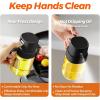 imageYARRAMATE 2pcs Mini 68 OZ 200 ML Oil Sprayer for Cooking Premium Oil Spray Bottle for Kitchen Foodgrade Olive Oil Sprayer Portable Oil Mister for Air Fryer Outdoor BBQ and Camping GreyampampGreenBlack