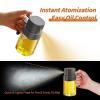 imageYARRAMATE 2pcs Mini 68 OZ 200 ML Oil Sprayer for Cooking Premium Oil Spray Bottle for Kitchen Foodgrade Olive Oil Sprayer Portable Oil Mister for Air Fryer Outdoor BBQ and Camping GreyampampGreen2Pcs BlackGreen