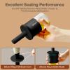 imageYARRAMATE 300ml 10oz Oil Dispenser with Brush  Glass Oil Bottle for Kitchen with Silicone Heat Resistant Basting Brush  Cooking Brush for Vinegar Sauce BBQ Grill Frying  Creamy White072Pcs BlackGreen