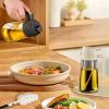imageYARRAMATE 4Pcs 16oz470ml Glass Olive Oil Sprayer Set with Stickers Kitchen Gadgets Including 2Pcs NonSlip Bottle Mat Cleaning BrushAesthetic Ideal Kitchen Gift