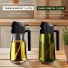 imageYARRAMATE 4Pcs 16oz470ml Glass Olive Oil Sprayer Set with Stickers Kitchen Gadgets Including 2Pcs NonSlip Bottle Mat Cleaning BrushAesthetic Ideal Kitchen Gift