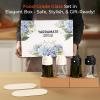 imageYARRAMATE 4Pcs 16oz470ml Glass Olive Oil Sprayer Set with Stickers Kitchen Gadgets Including 2Pcs NonSlip Bottle Mat Cleaning BrushAesthetic Ideal Kitchen Gift