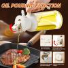 imageYARRAMATE Large Capacity 2 in 1 Oil Sprayer for Cooking with Measuring 18oz550ml Olive Oil Dispenser for Kitchen Foodgrade Oil Spritzer Bottle for Air Fryer Salad BBQ Black02White